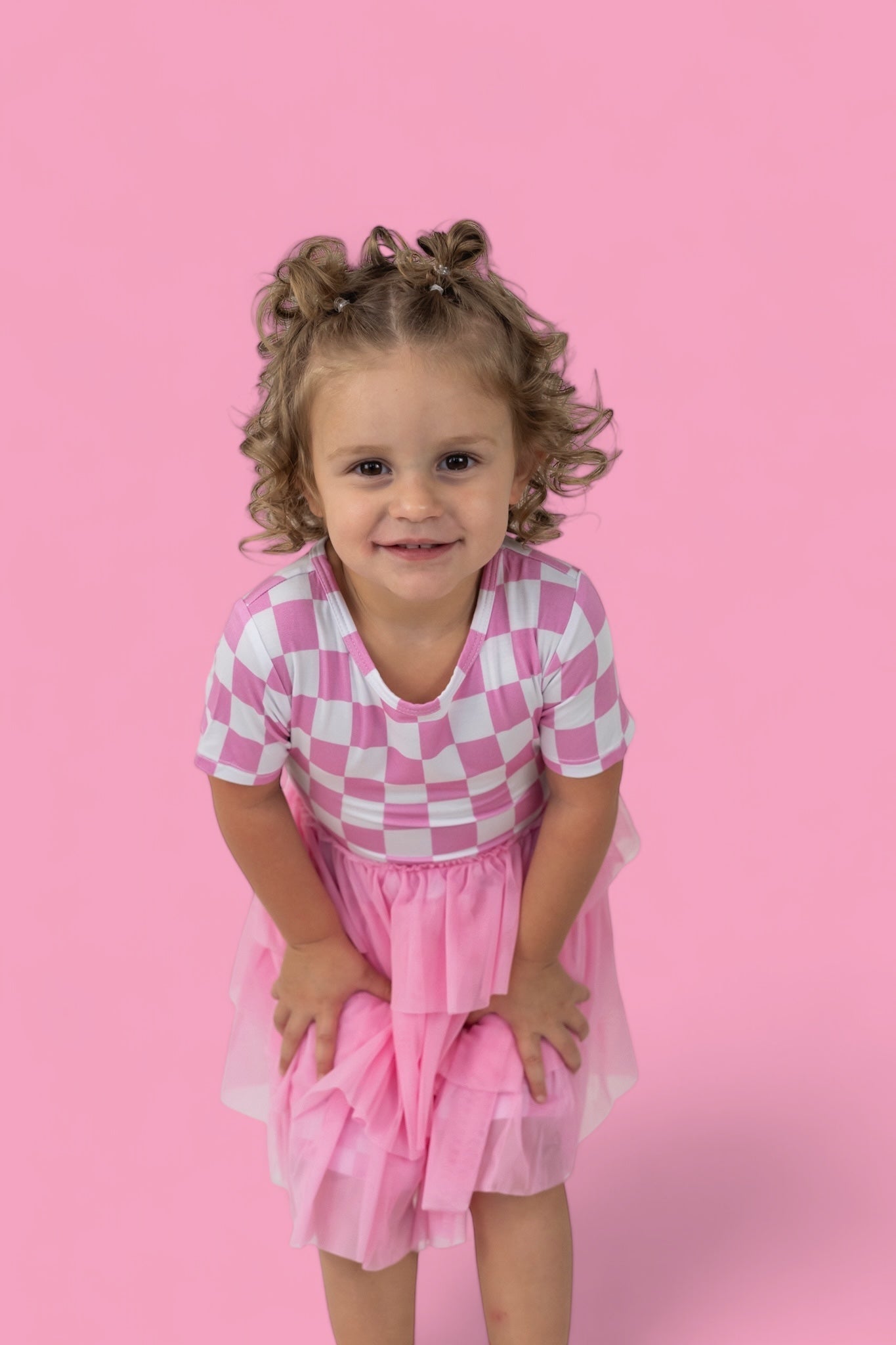 DREAM BIG LITTLE CO BUBBLEGUM CHECKERS DREAM TUTU DRESSEveretts Place