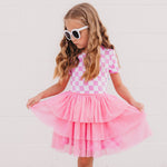 DREAM BIG LITTLE CO BUBBLEGUM CHECKERS DREAM TUTU DRESSEveretts Place