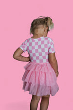 DREAM BIG LITTLE CO BUBBLEGUM CHECKERS DREAM TUTU DRESSEveretts Place
