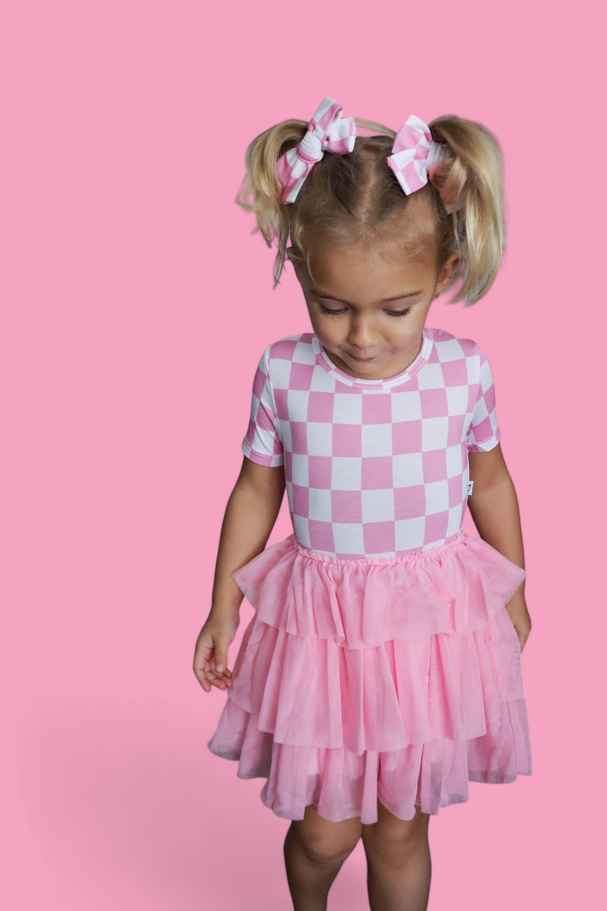 DREAM BIG LITTLE CO BUBBLEGUM CHECKERS DREAM TUTU DRESSEveretts Place