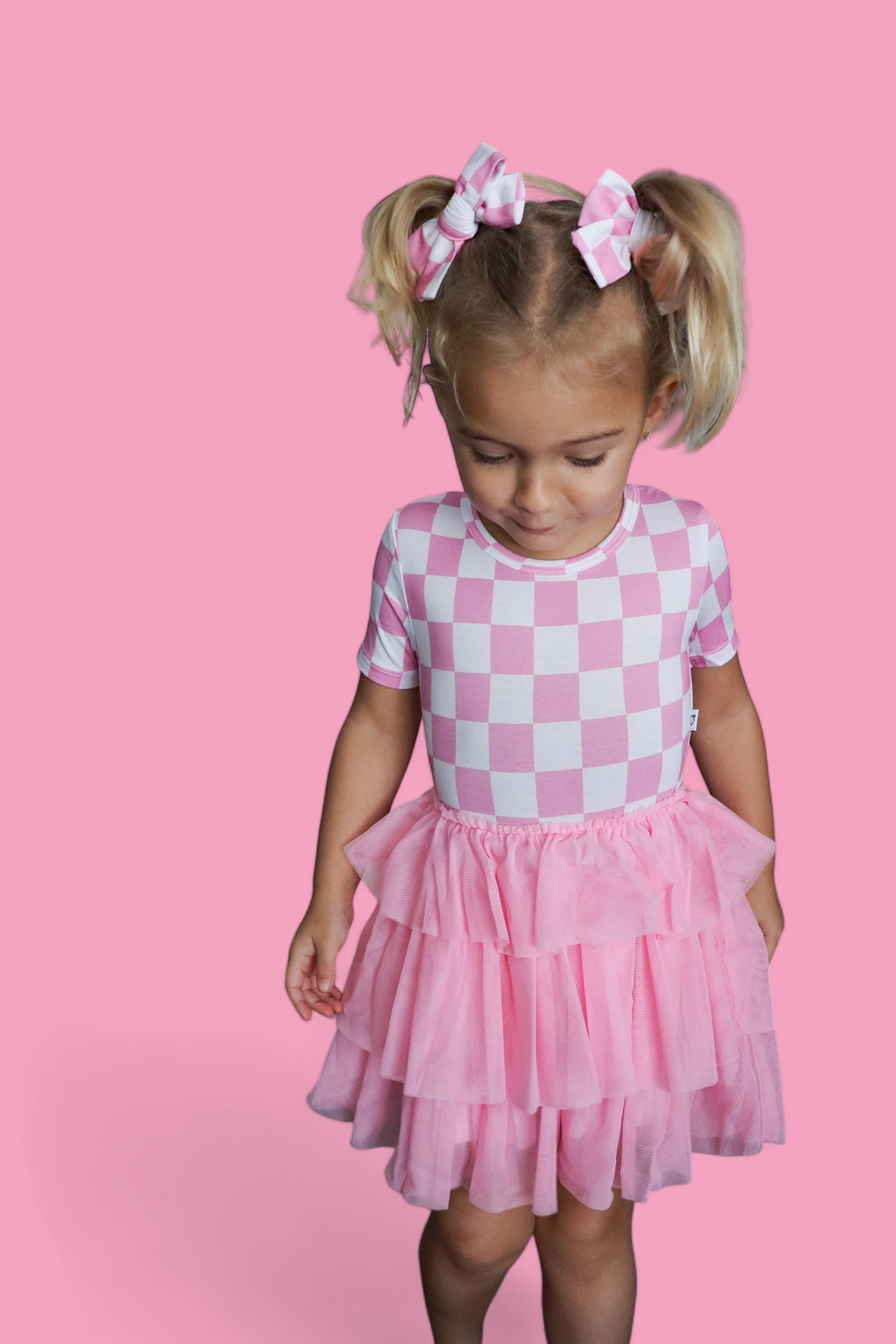 DREAM BIG LITTLE CO BUBBLEGUM CHECKERS DREAM TUTU DRESSEveretts Place