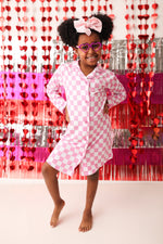DREAM BIG LITTLE CO BUBBLEGUM CHECKERS GIRL'S DREAM GOWNEveretts Place