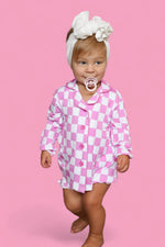 DREAM BIG LITTLE CO BUBBLEGUM CHECKERS GIRL'S DREAM GOWNEveretts Place
