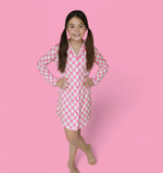 DREAM BIG LITTLE CO BUBBLEGUM CHECKERS GIRL'S DREAM GOWNEveretts Place
