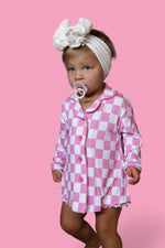DREAM BIG LITTLE CO BUBBLEGUM CHECKERS GIRL'S DREAM GOWNEveretts Place