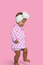 DREAM BIG LITTLE CO BUBBLEGUM CHECKERS GIRL'S DREAM GOWNEveretts Place