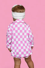 DREAM BIG LITTLE CO BUBBLEGUM CHECKERS GIRL'S DREAM GOWNEveretts Place