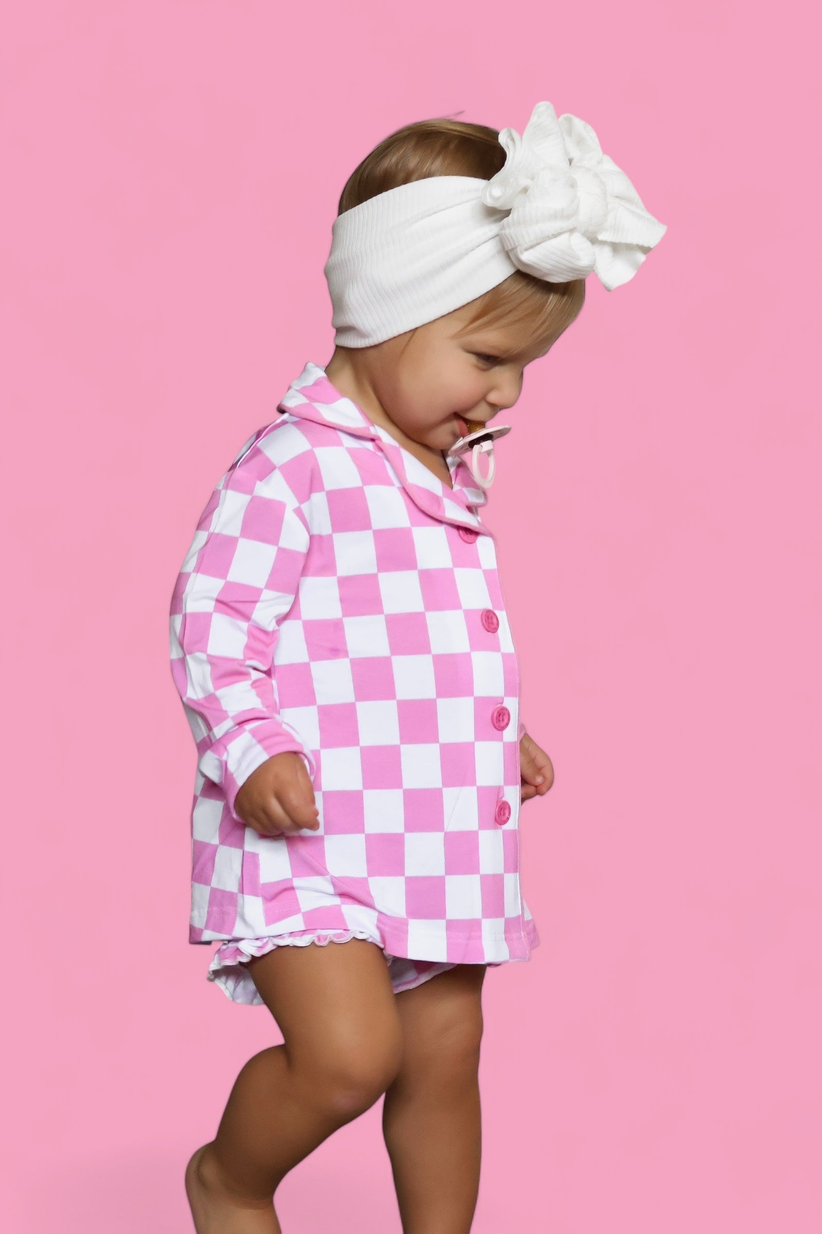 DREAM BIG LITTLE CO BUBBLEGUM CHECKERS GIRL'S DREAM GOWNEveretts Place