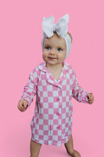 DREAM BIG LITTLE CO BUBBLEGUM CHECKERS GIRL'S DREAM GOWNEveretts Place