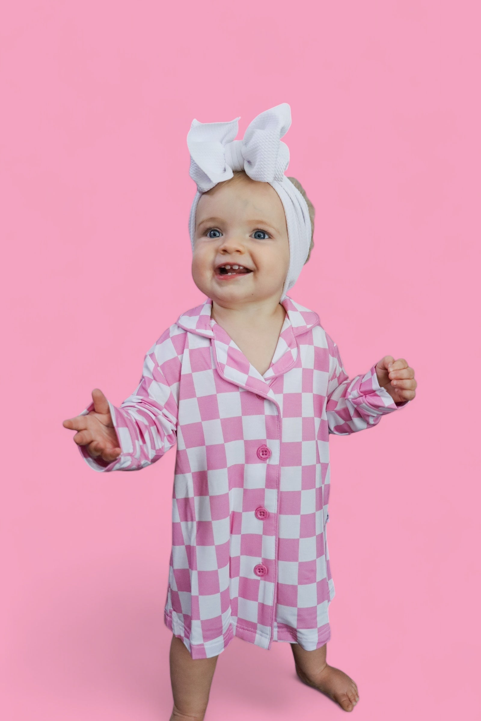 DREAM BIG LITTLE CO BUBBLEGUM CHECKERS GIRL'S DREAM GOWNEveretts Place