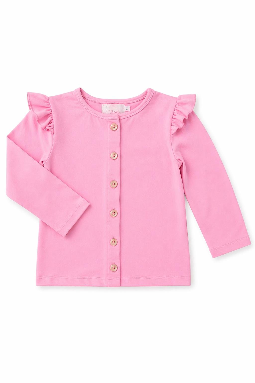 Mila & Rose ® Bubblegum Pink Ruffle CardiganEveretts Place