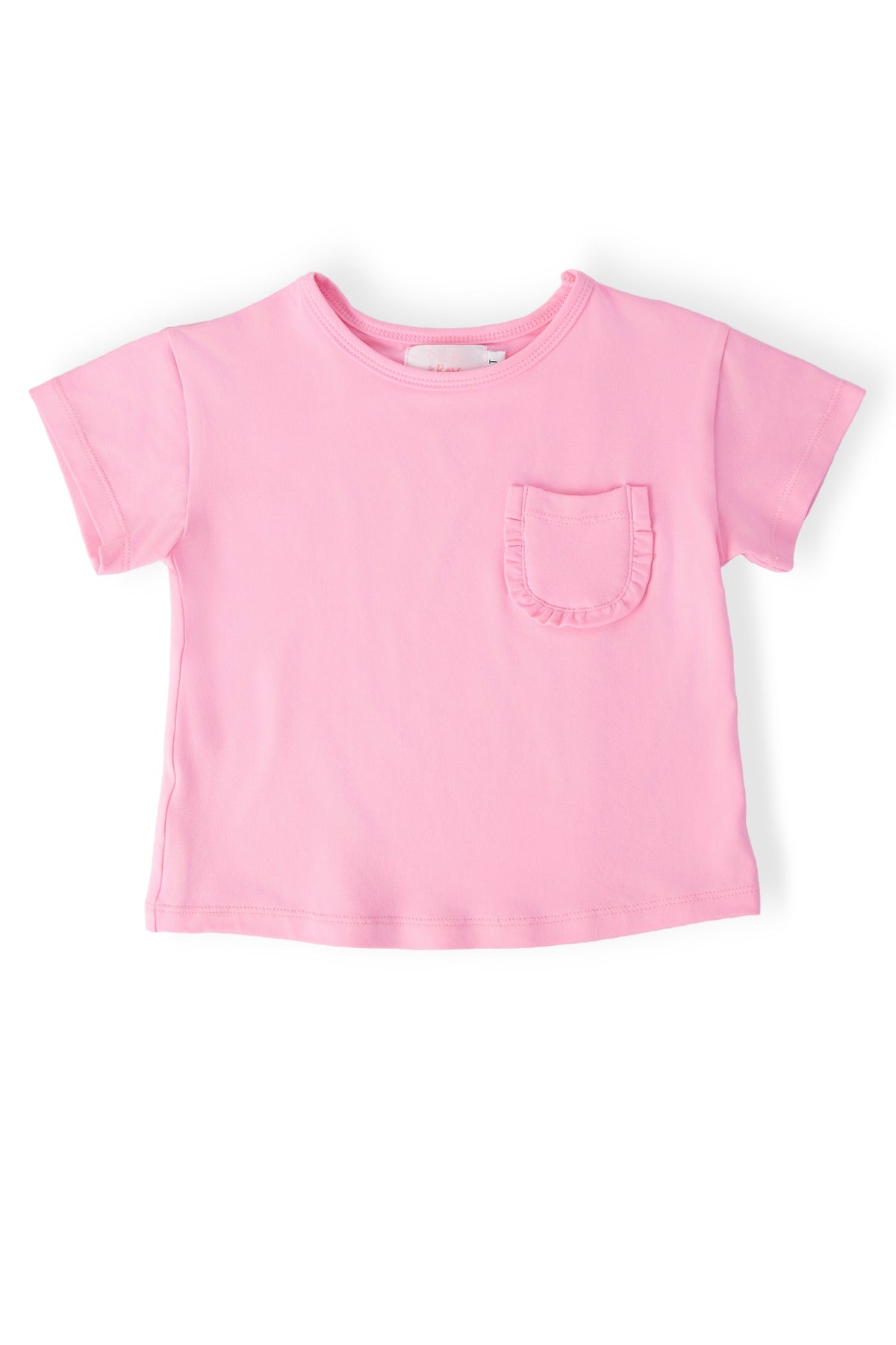 Mila & Rose ® Bubblegum Pink Ruffle Pocket TeeEveretts Place