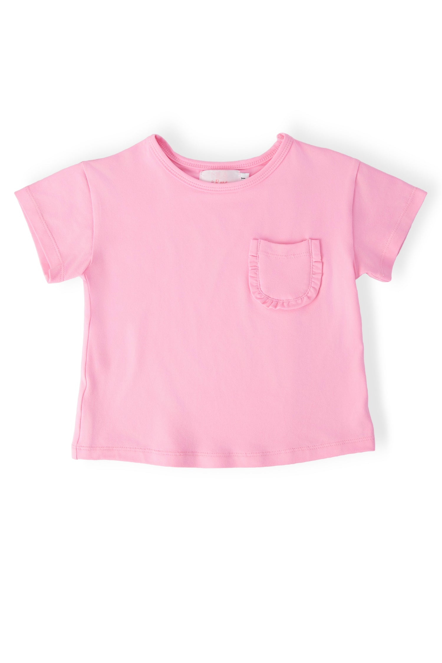 Mila & Rose ® Bubblegum Pink Ruffle Pocket TeeEveretts Place