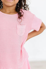 Mila & Rose ® Bubblegum Pink Scrunchy Pocket Tee - 
