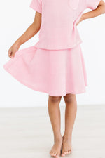Mila & Rose ® Bubblegum Pink Scrunchy Twirl Skort - 
