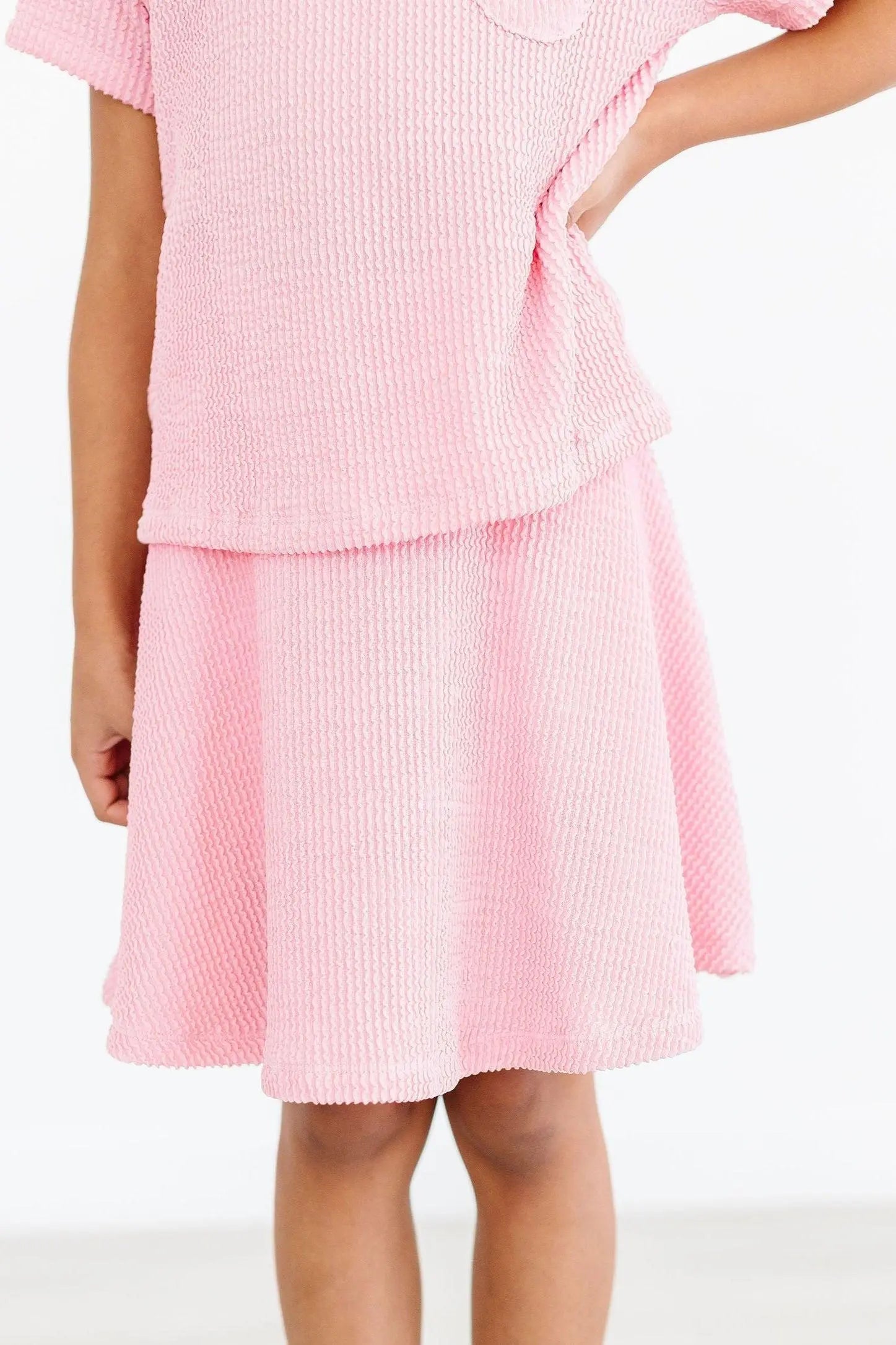 Mila & Rose ® Bubblegum Pink Scrunchy Twirl Skort - 