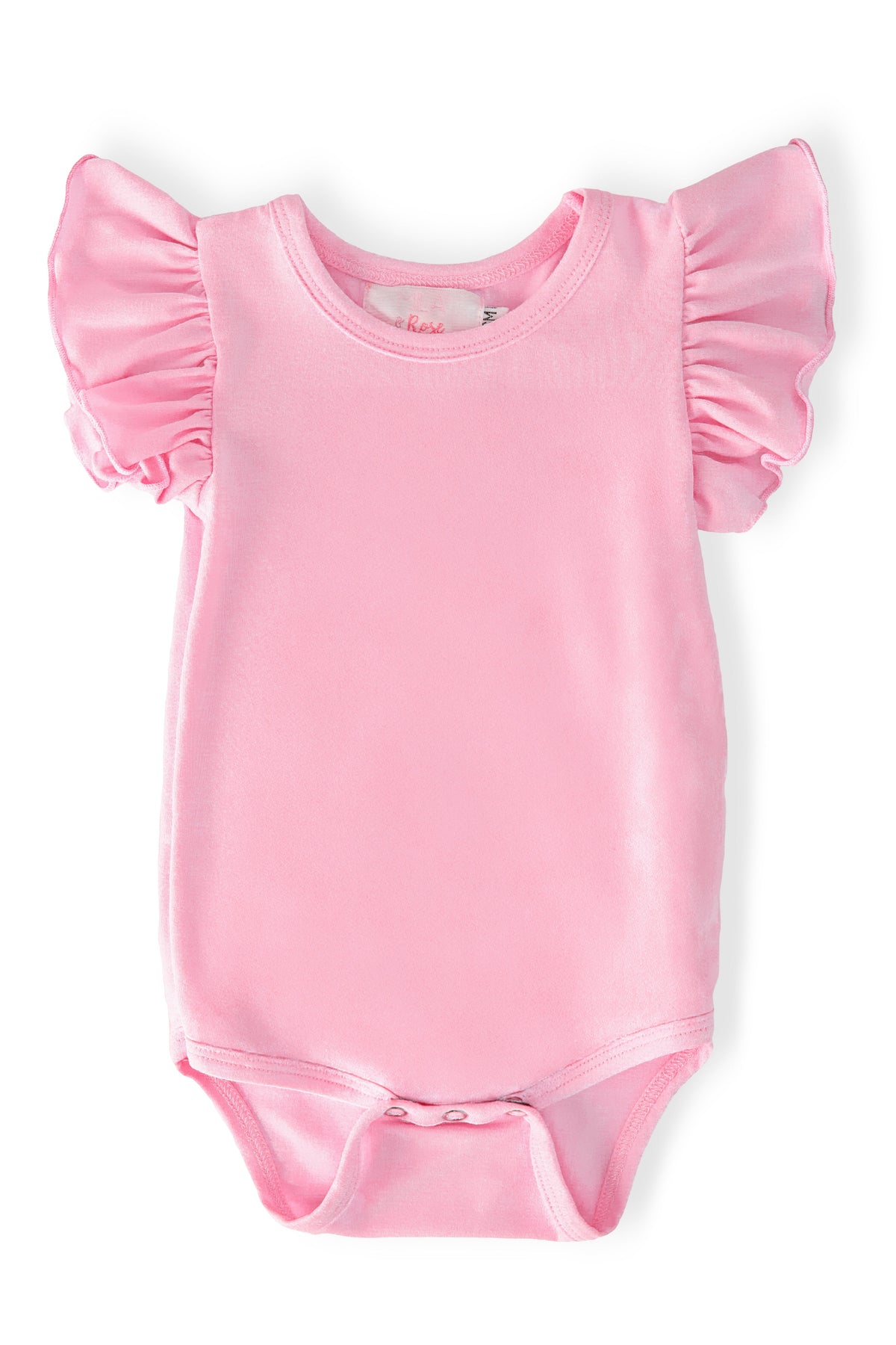 Mila & Rose ® Bubblegum Pink S/S Flutter BodysuitEveretts Place