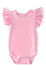Mila & Rose ® Bubblegum Pink S/S Flutter BodysuitEveretts Place