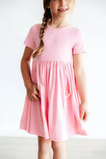 Mila & Rose ® Bubblegum Pink S/S Pocket Twirl Dress - 