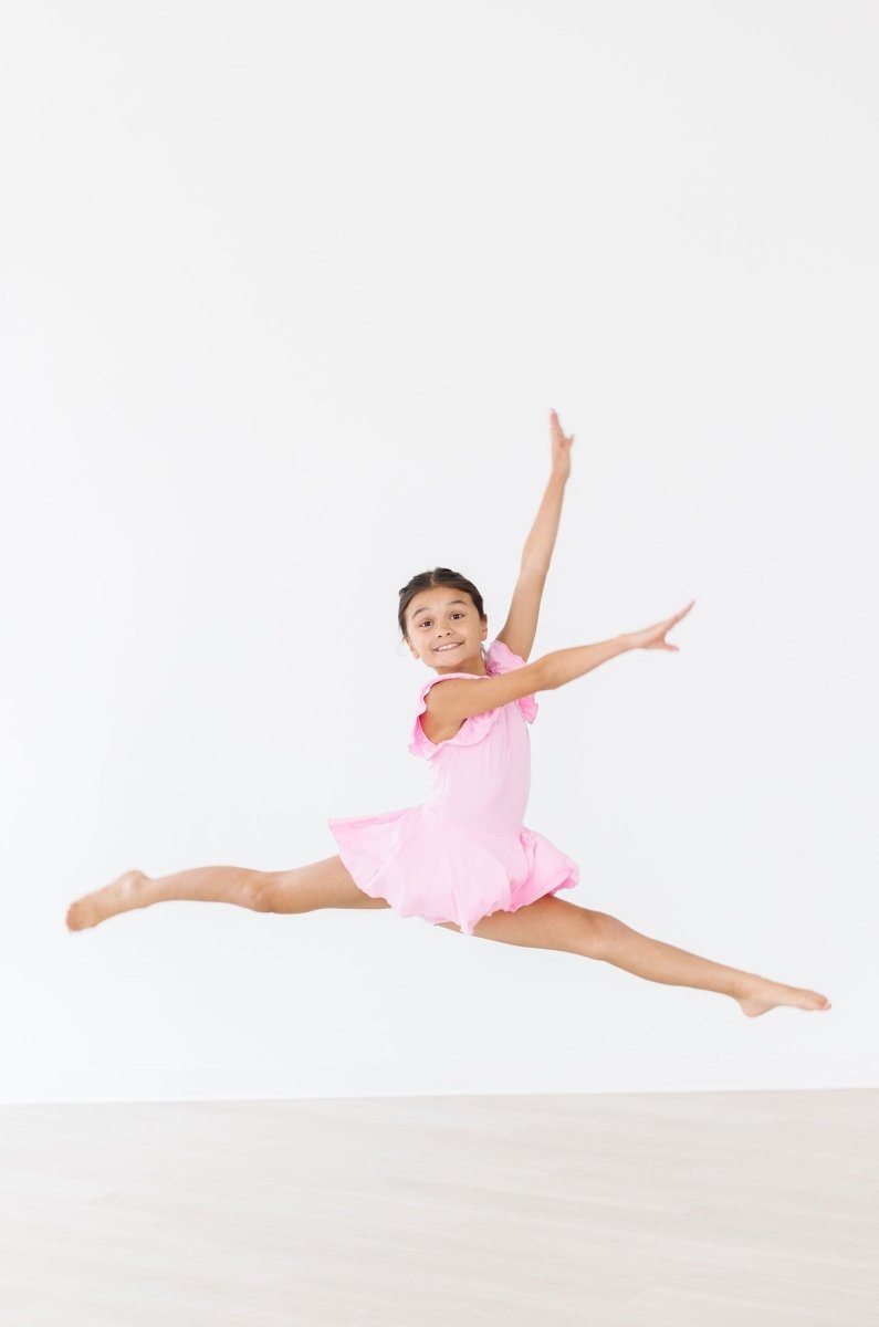 Mila & Rose ® Bubblegum Pink S/S Twirl Leotard - 