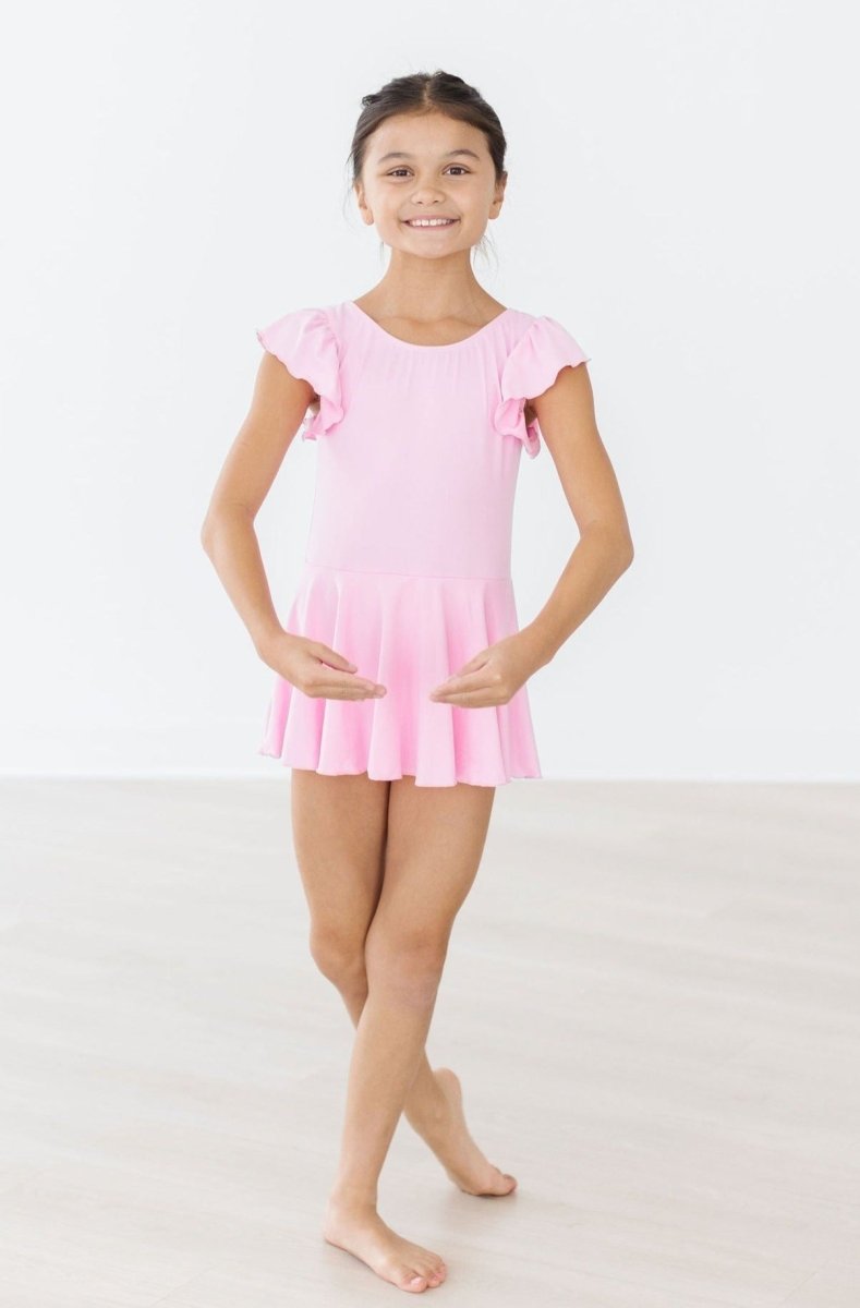 Mila & Rose ® Bubblegum Pink S/S Twirl Leotard - 
