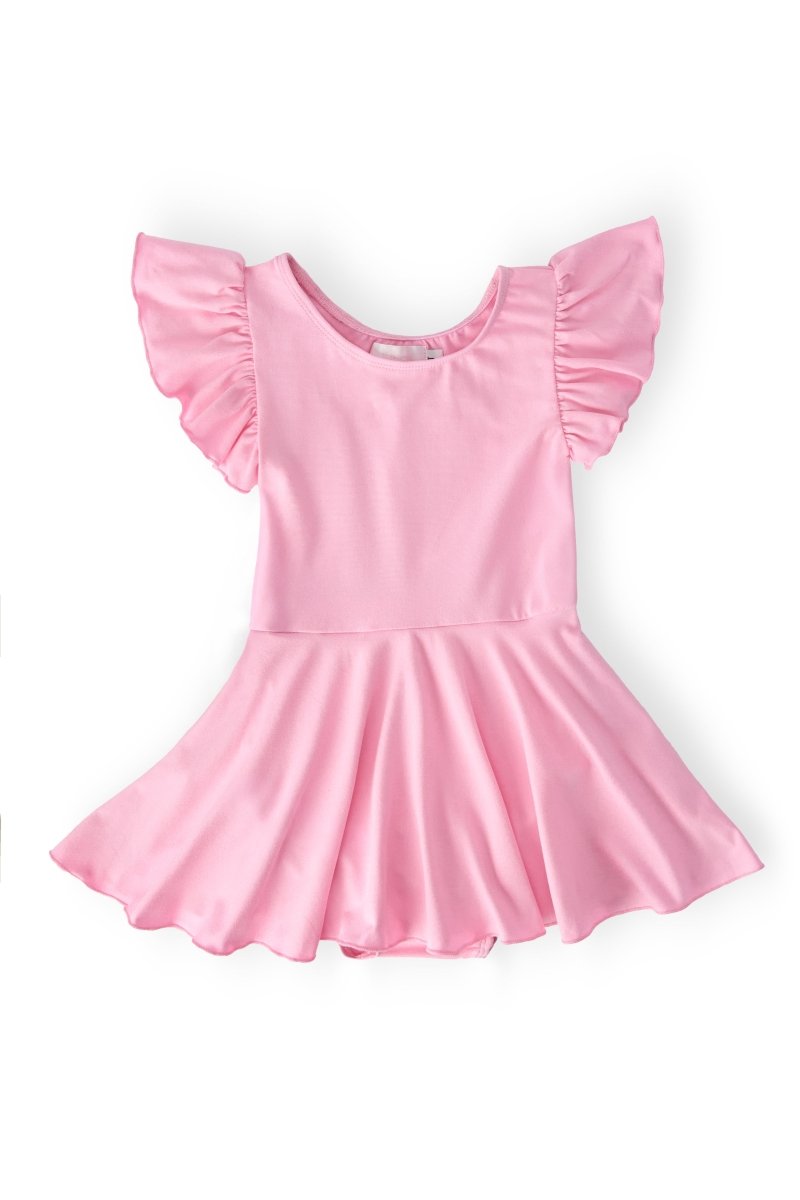 Mila & Rose ® Bubblegum Pink S/S Twirl Leotard - 