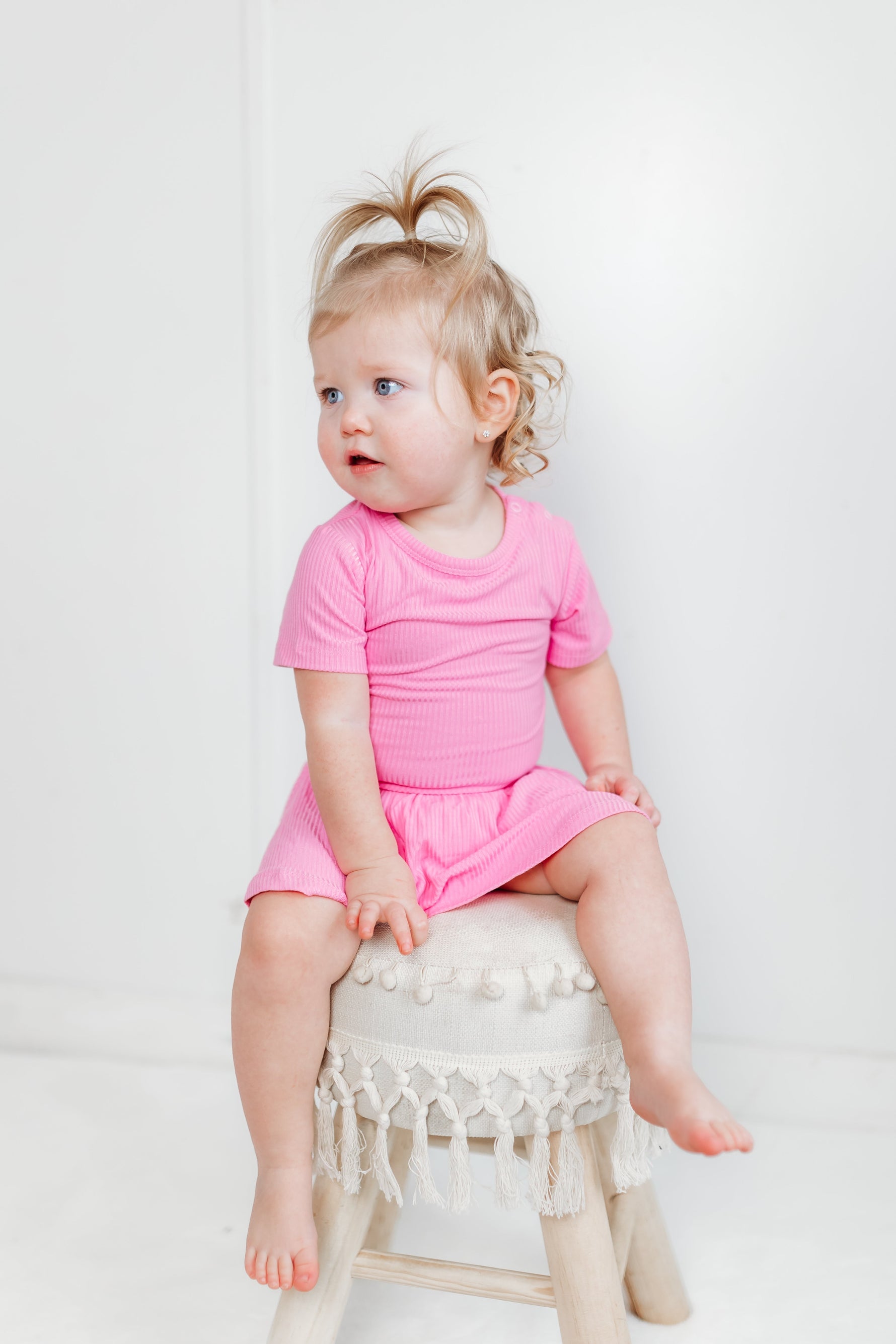 DREAM BIG LITTLE CO BUBBLEGUM RIB DREAM BODYSUIT DRESSEveretts Place