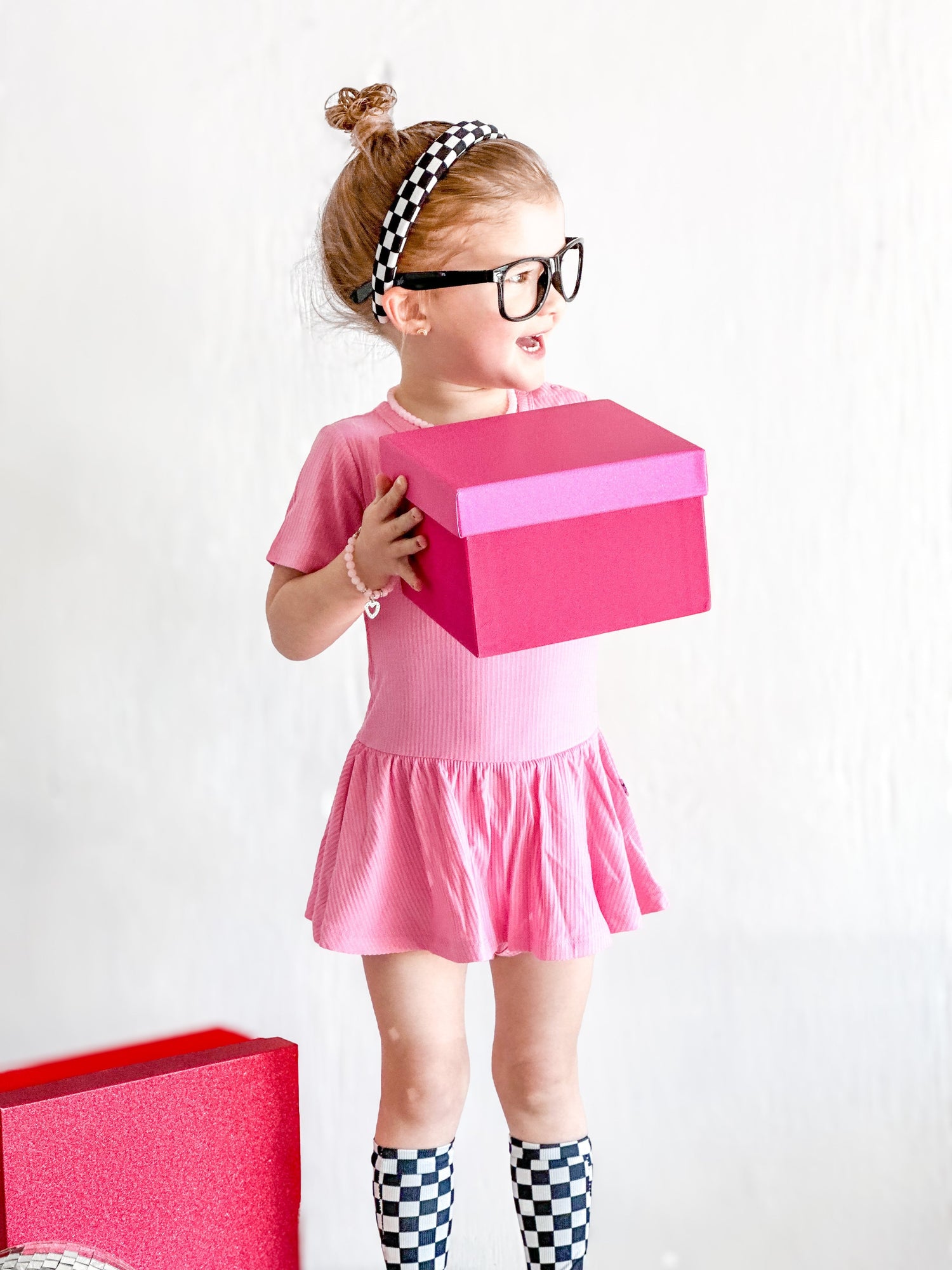 DREAM BIG LITTLE CO BUBBLEGUM RIB DREAM BODYSUIT DRESSEveretts Place