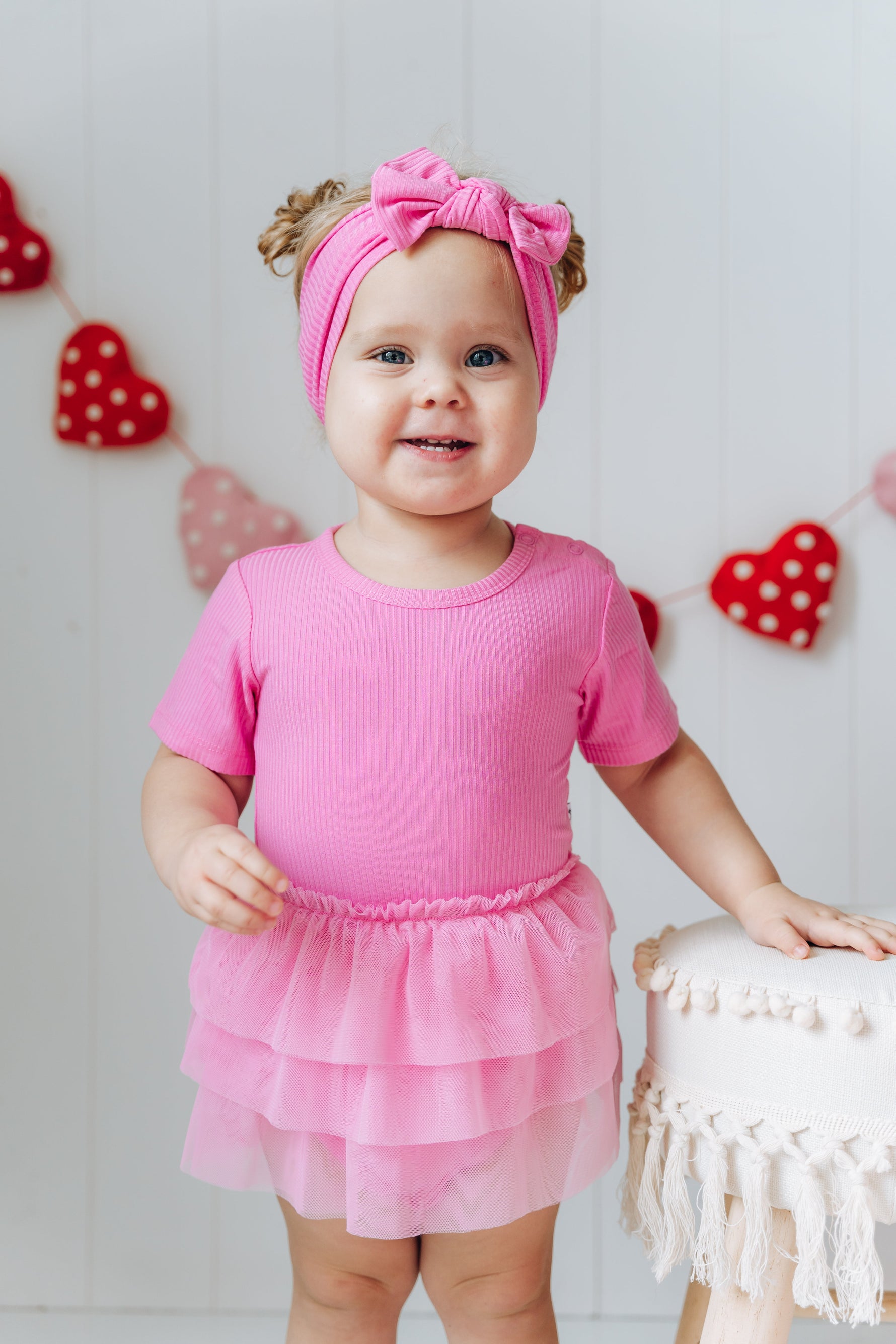 DREAM BIG LITTLE CO BUBBLEGUM RIB DREAM TUTU BODYSUIT DRESSEveretts Place