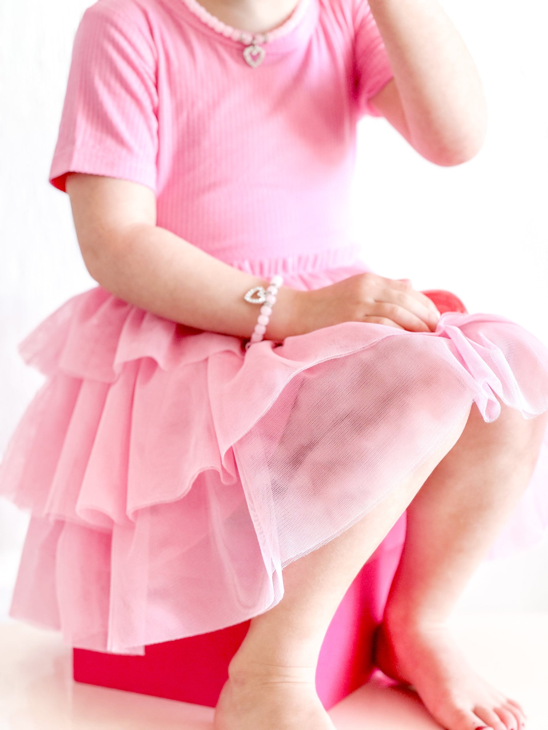 DREAM BIG LITTLE CO BUBBLEGUM RIB DREAM TUTU DRESSEveretts Place