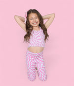 DREAM BIG LITTLE CO BUBBLEGUM WAVY CHECKERS DREAM SMOCKED FLARE SETEveretts Place