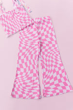 DREAM BIG LITTLE CO BUBBLEGUM WAVY CHECKERS DREAM SMOCKED FLARE SETEveretts Place
