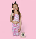 DREAM BIG LITTLE CO BUBBLEGUM WAVY CHECKERS DREAM SMOCKED FLARE SETEveretts Place