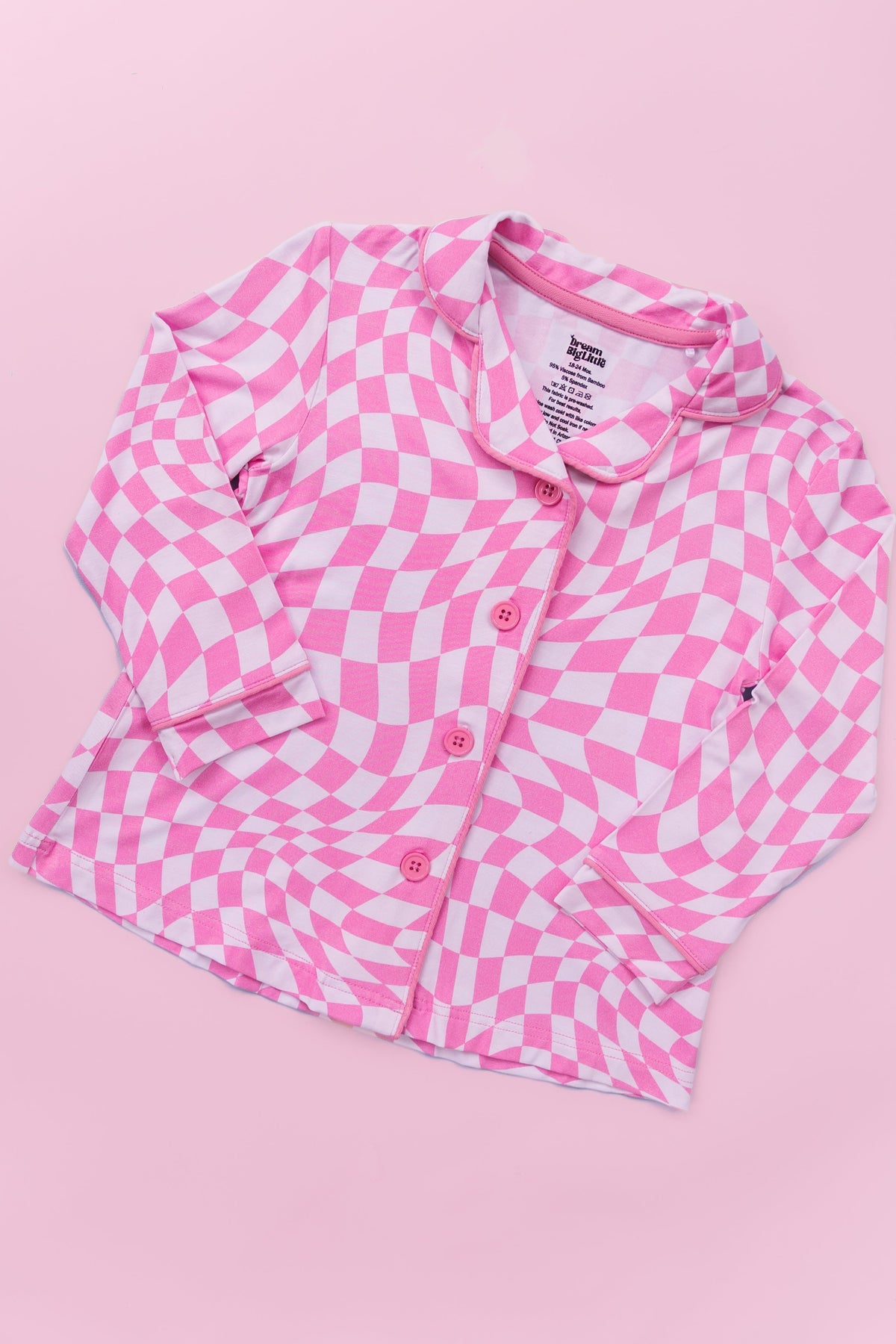 DREAM BIG LITTLE CO BUBBLEGUM WAVY CHECKERS GIRL'S DREAM GOWNEveretts Place
