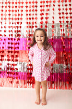 DREAM BIG LITTLE CO BUBBLEGUM WAVY CHECKERS GIRL'S DREAM GOWNEveretts Place