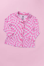 DREAM BIG LITTLE CO BUBBLEGUM WAVY CHECKERS GIRL'S DREAM GOWNEveretts Place