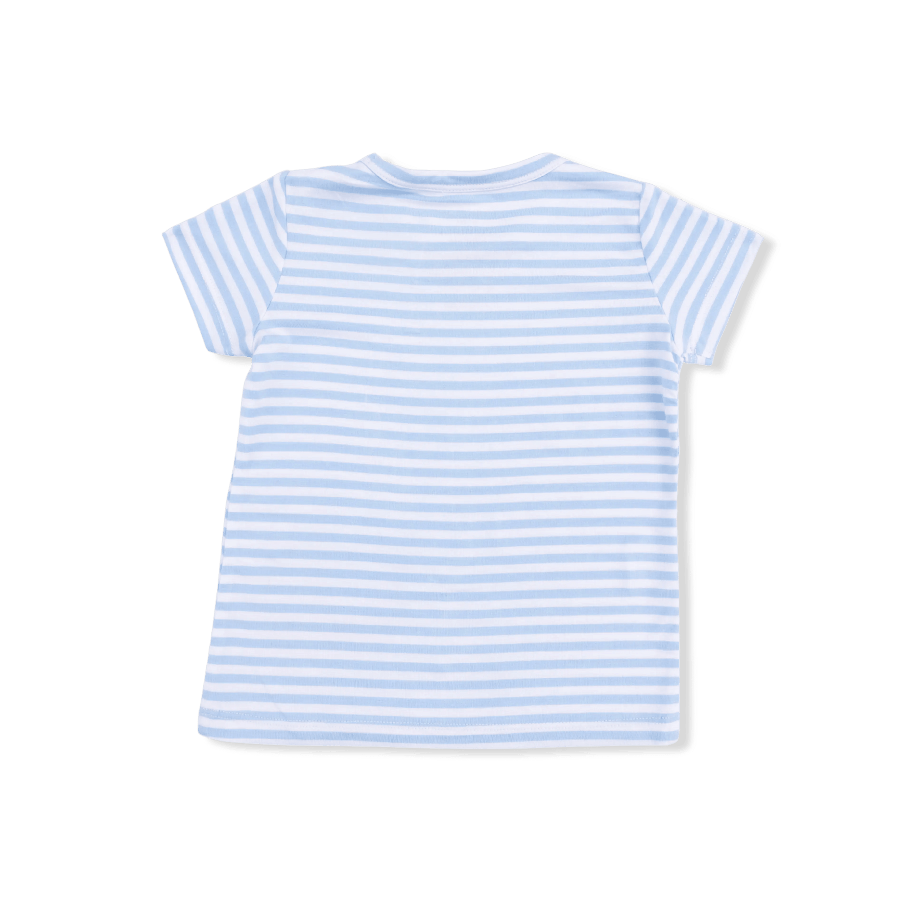 Angel Dear Bubbly Sailboat Stripe - Crew Neck Tee with Cargo Short - 