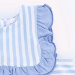 Angel Dear Bubbly Sailboat Stripe - Ruffle Top and Bloomer - 