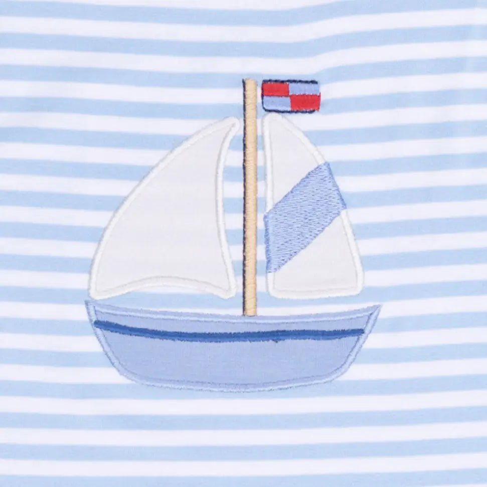Angel Dear Bubbly Sailboat Stripe - Sleeveless Jon Jon - 