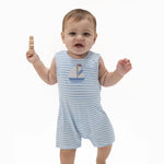 Angel Dear Bubbly Sailboat Stripe - Sleeveless Jon Jon - 