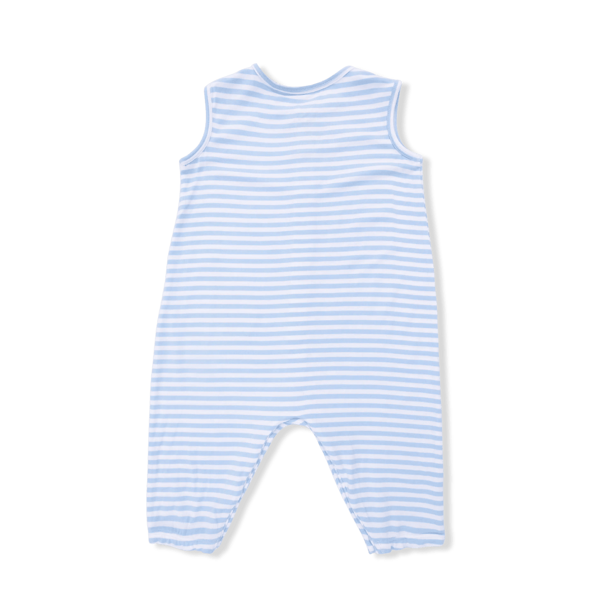 Angel Dear Bubbly Sailboat Stripe - Sleeveless Romper - 
