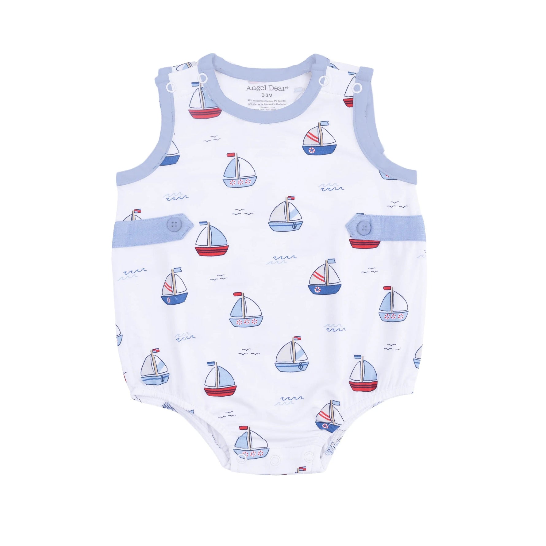 Angel Dear Bubbly Sailboats Blue - Bubble - 