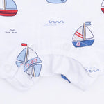 Angel Dear Bubbly Sailboats Blue - Polo Shortie - 