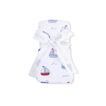 Angel Dear Bubbly Sailboats Blue - Swaddle Blanket - 