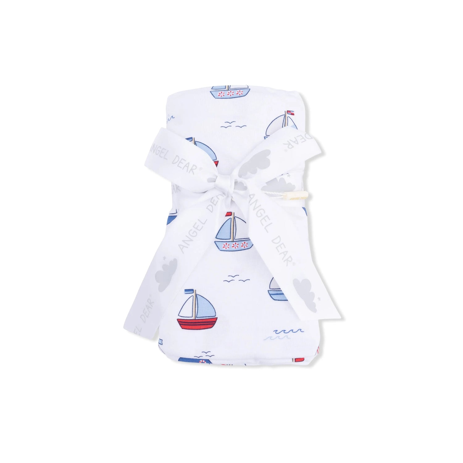 Angel Dear Bubbly Sailboats Blue - Swaddle Blanket - 