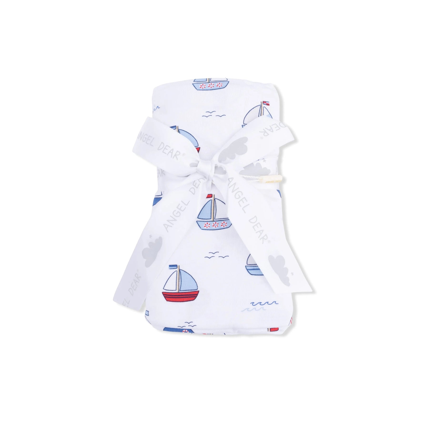 Angel Dear Bubbly Sailboats Blue - Swaddle Blanket - 