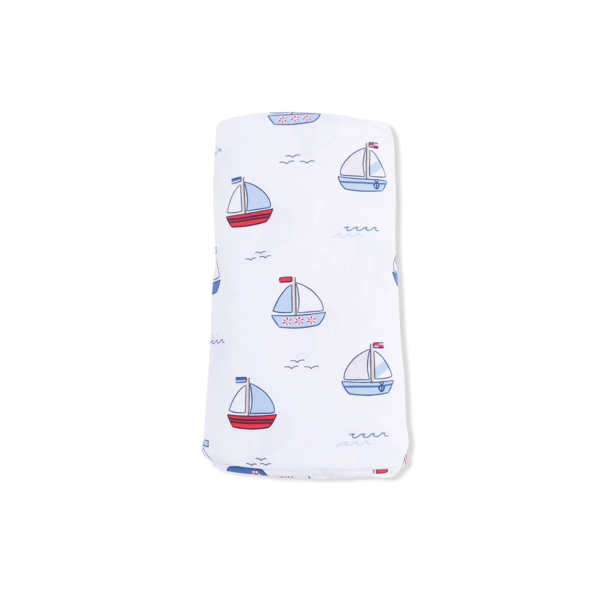 Angel Dear Bubbly Sailboats Blue - Swaddle Blanket - 