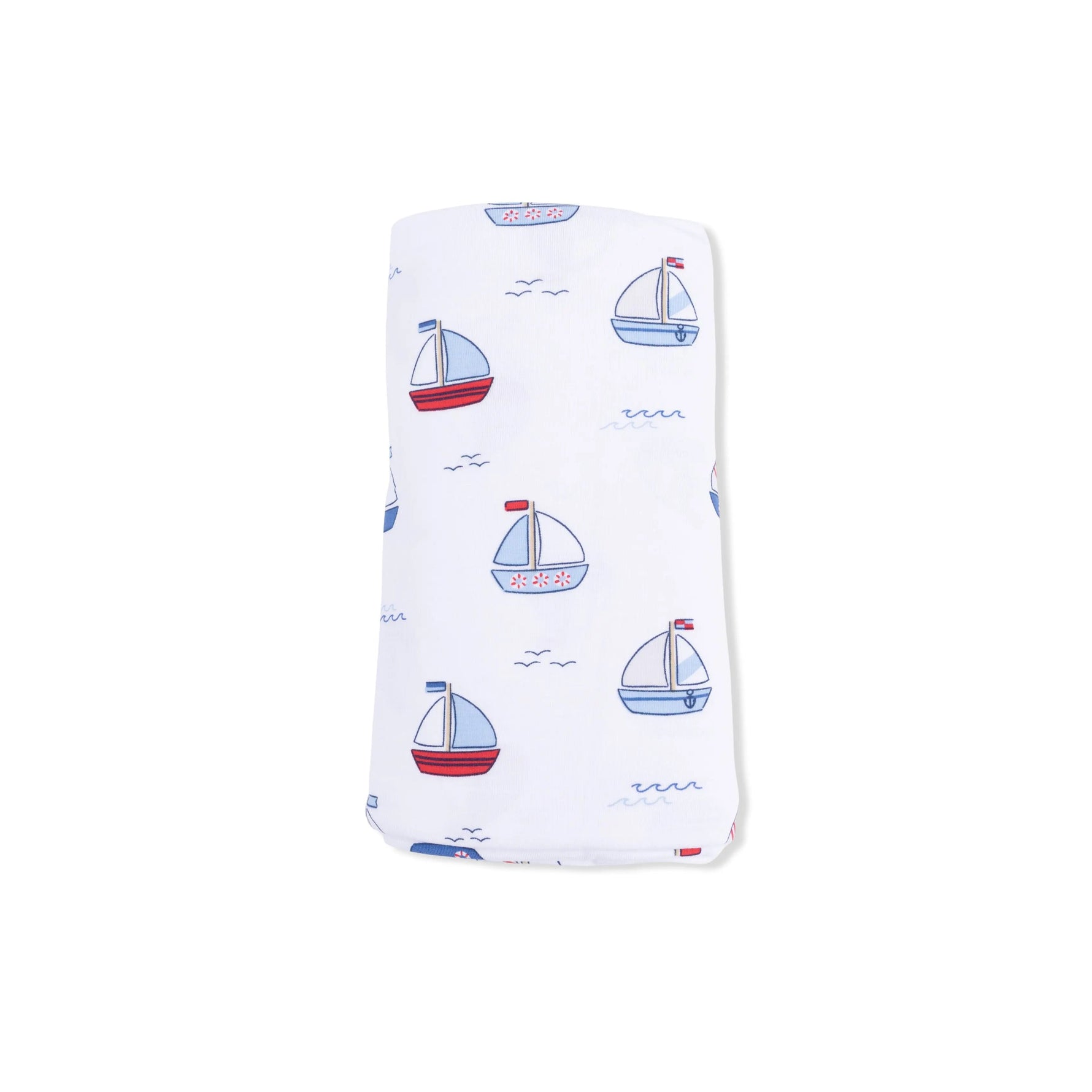 Angel Dear Bubbly Sailboats Blue - Swaddle Blanket - 