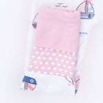 Angel Dear Bubbly Sailboats Pink - Convertible Romper - 