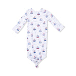 Angel Dear Bubbly Sailboats Pink - Knotted Gown - 